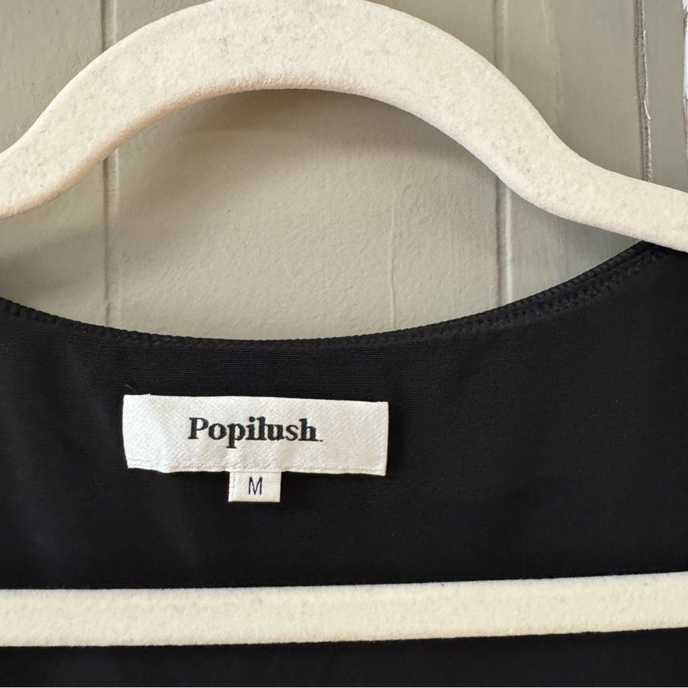 Popilush Elegant Black Wide Leg Jumpsuit - Picture 7 of 15
